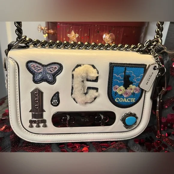 HOST PICK Coach 2017 (RE)LOVED Upcrafted Tea Rose Swagger 20 Shoulder Crossbody - Picture 3 of 16